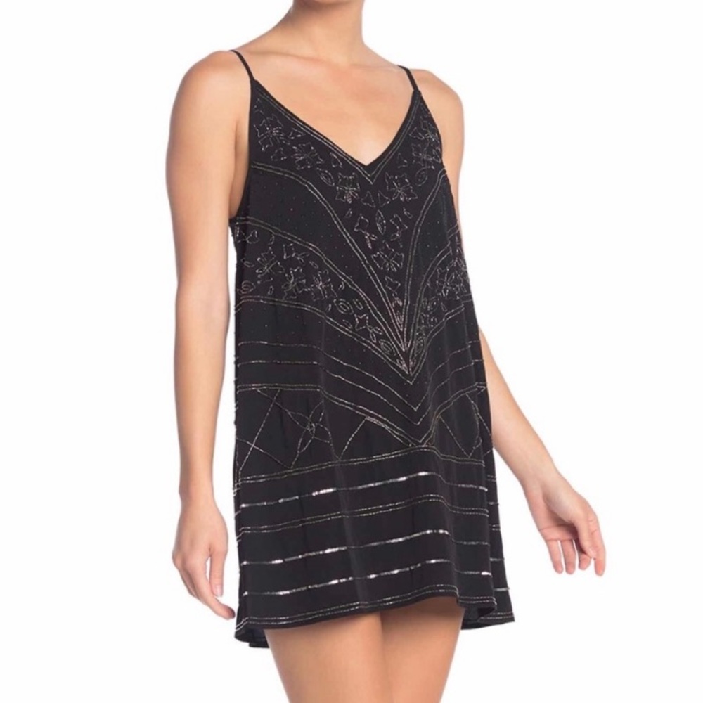 Free People Make A Move Beaded Slip Dress